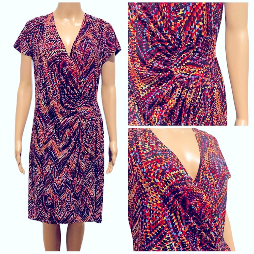 🔻BUY NOW PRICE🔻Multi Color Short Sleeve Dress Size 8